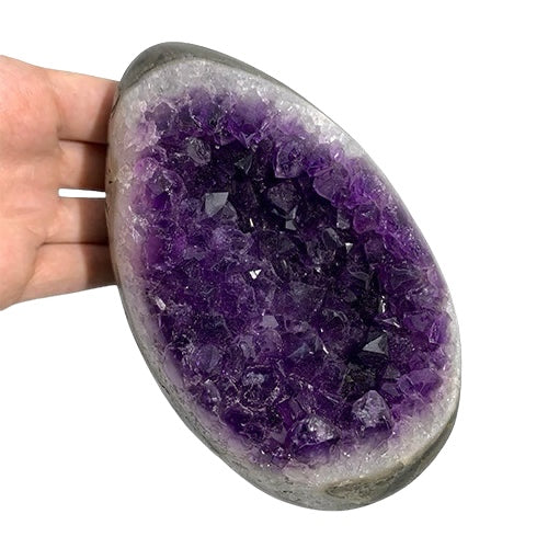 Amethyst Druzy Egg