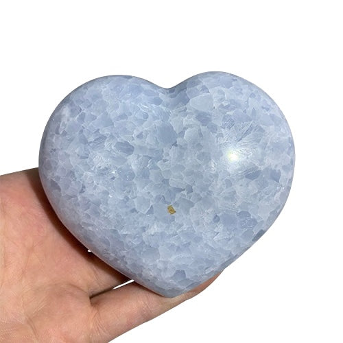 Blue Calcite Heart