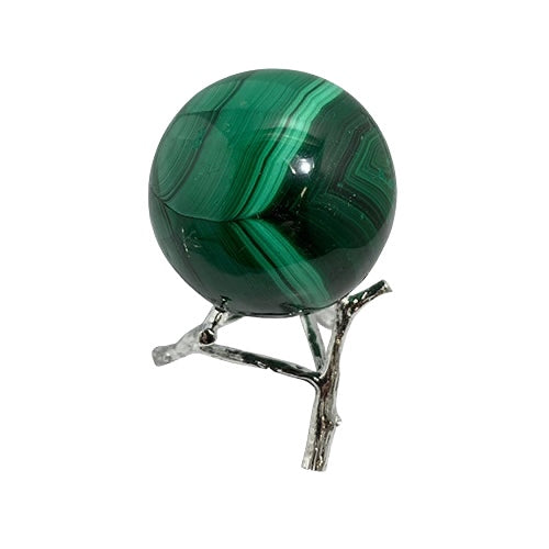 Metal Sphere Stand (Tree Branch) - Silver