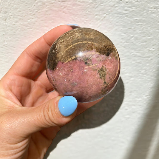Rhodonite Sphere