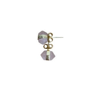 Rose Quartz DT Studs
