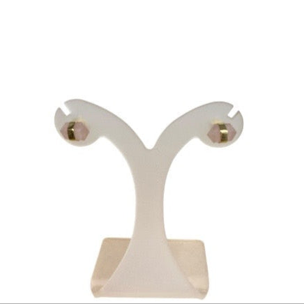 Rose Quartz DT Studs