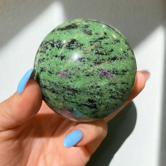 Ruby Zoisite Sphere
