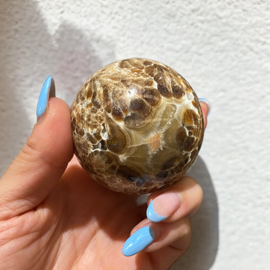 Chocolate Calcite Sphere