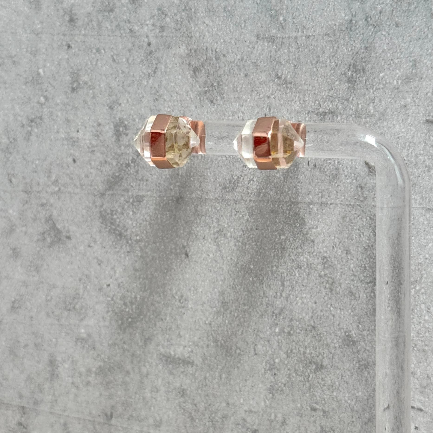 Rose Quartz DT Studs