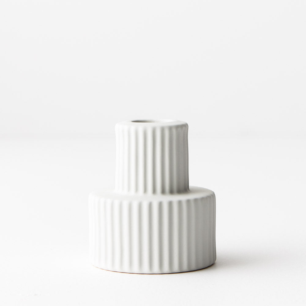 Palina Candle Holders in White