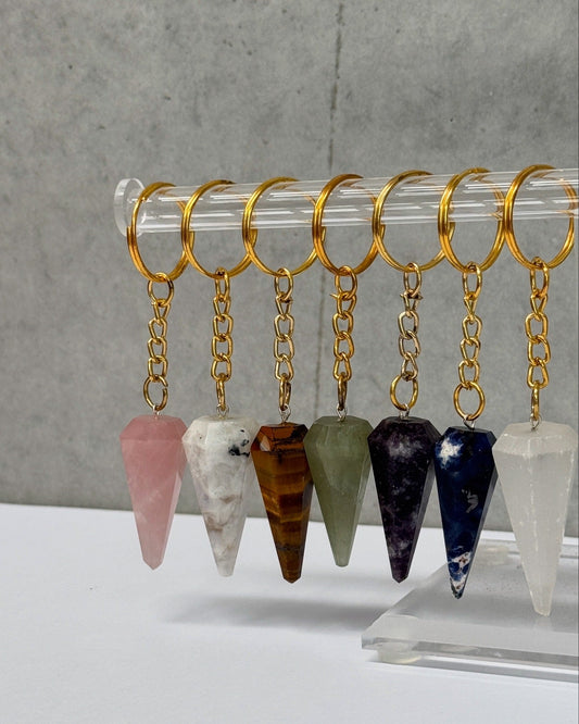 Crystal Gold Keyrings