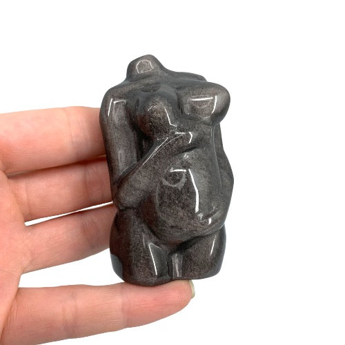Obsidian Pregnant Figure