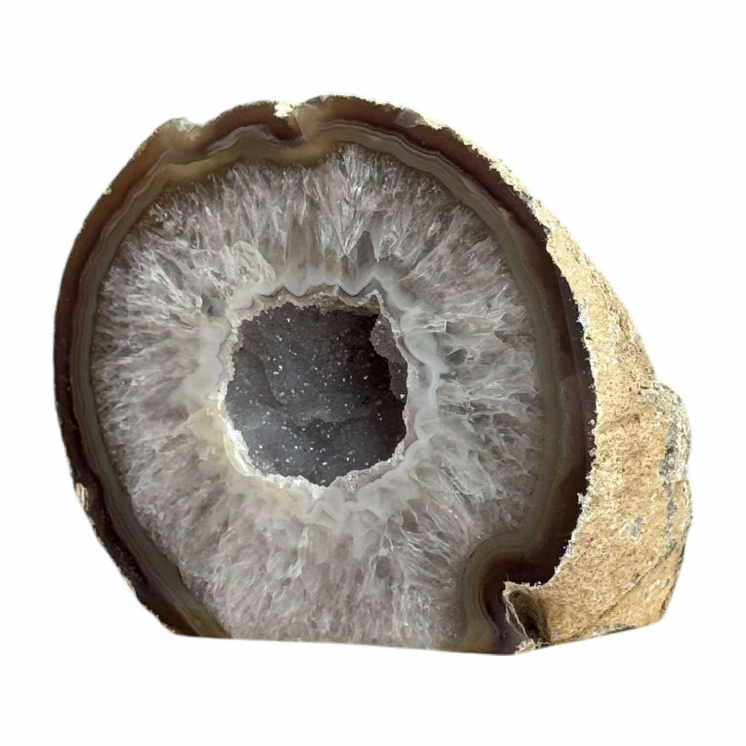 Natural Agate Druzy Geode