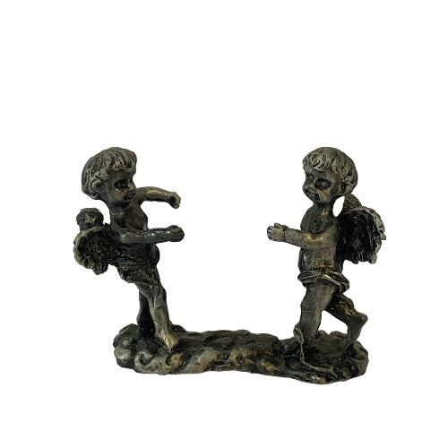 Cherub Pewter Heart Stand