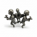 Three beautifully sculpted cherubs gather together to hold your sphere aloft | Kindred Crystal Collective