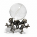 Three beautifully sculpted cherubs gather together to hold your sphere aloft | Kindred Crystal Collective