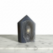 Kindred Crystal Collective — Agate Druzy Generator, grey agate generator point with sparkling silver druzy cavity