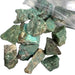 Kindred Crystal Collective — Amazonite Rough 1KG, raw blue-green amazonite chunks spilling from a clear bag on white background