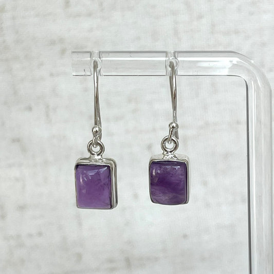 Amethyst Earrings Square