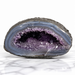Kindred Crystal Collective — Amethyst Geode, natural amethyst geode with rugged outer shell and deep violet quartz crystal interior, 13.5x9x9.5cm