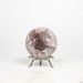 Natural amethyst pac-man cluster sphere 95mm with deep violet druzy crystals and distinctive open-jaw formation, for crown chakra and spiritual clarity