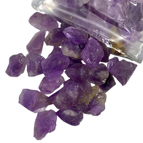 Kindred Crystal Collective — Amethyst Rough 2–3cm 500g AA+ Grade, purple unpolished crystal pieces 