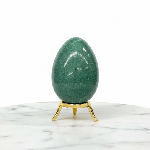 Kindred Crystal Collective — Aventurine Egg, two polished green aventurine eggs from Brazil