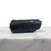 Kindred Crystal Collective — Black Tourmaline Schorl, raw striated black tourmaline specimen, front view on white background