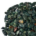 Kindred Crystal Collective — Bloodstone Chips 500g, close-up of tumbled dark green heliotrope chips with characteristic red orange and yellow iron oxide inclusions