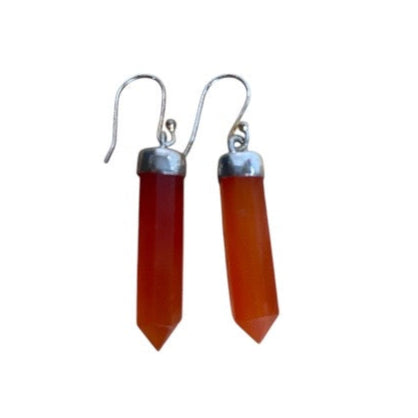 Carnelian Point Earrings