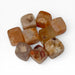 Kindred Crystal Collective — Cherry Blossom Agate Tumble Stone, warm peach and amber squared tumbles with natural floral druzy inclusions
