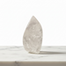 Natural clear quartz flame 212g in brilliant transparent clarity, for manifestation, energy amplification, third eye and heart chakra activation