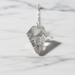 Clear quartz crystal pendulum with natural inclusions, a master healer healing crystal for amplification and energetic clarity