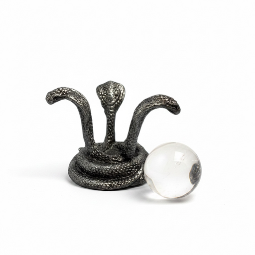 Cobra Pewter Sphere Stand | Crystal Display Stand | Kindred Crystal Collective