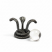 Cobra Pewter Sphere Stand | Crystal Display Stand | Kindred Crystal Collective