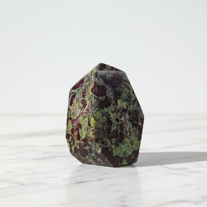 Kindred Crystal Collective — Dragon Blood Jasper Free Form, large polished deep red and green dragon blood jasper freeform