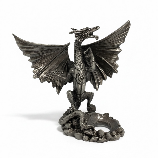 Dragon Pewter Sphere Stand.
