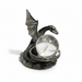 A sculptural pewter piece that cradles your crystal sphere within the powerful presence of a dragon.