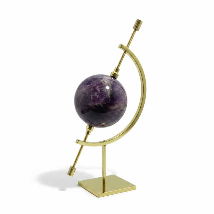 Gold Free Floating Sphere Stand | Crystal Display Stand | Kindred Crystal
