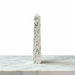 Natural grossularite garnet obelisk 973g, 23.5cm tall, in rich earthy green, a rare green garnet crystal tower for growth, renewal and abundance