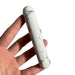 Kindred Crystal Collective — Howlite Massage Wand, natural howlite polished massage wand in chalk-white with distinctive grey veining, 11cm