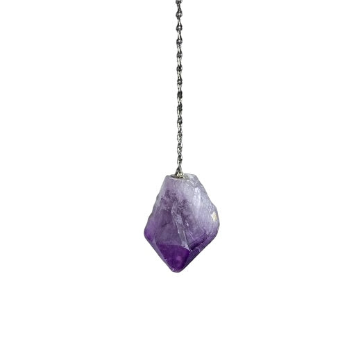 Amethyst Rough Point Pendulum