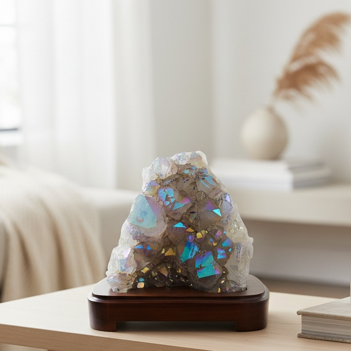 Amethyst Aura Cluster Lamp