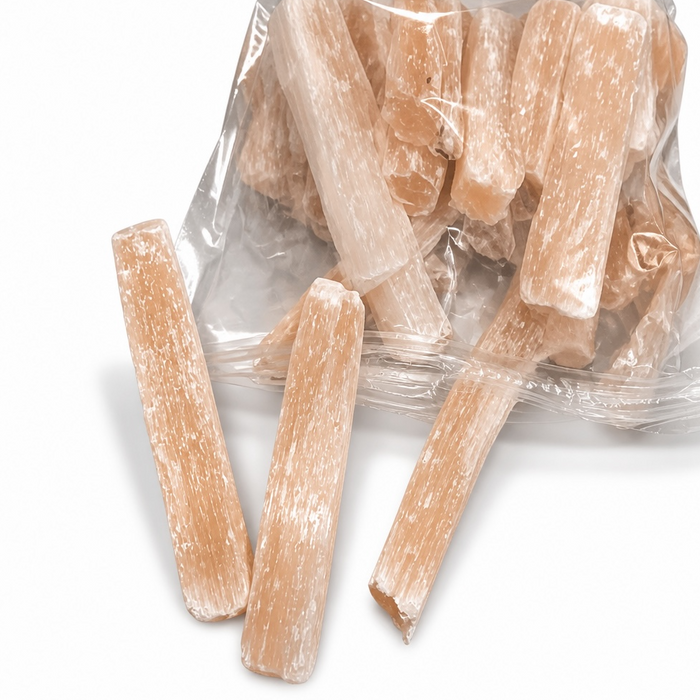 Peach Selenite Rods 10cm - 1KG