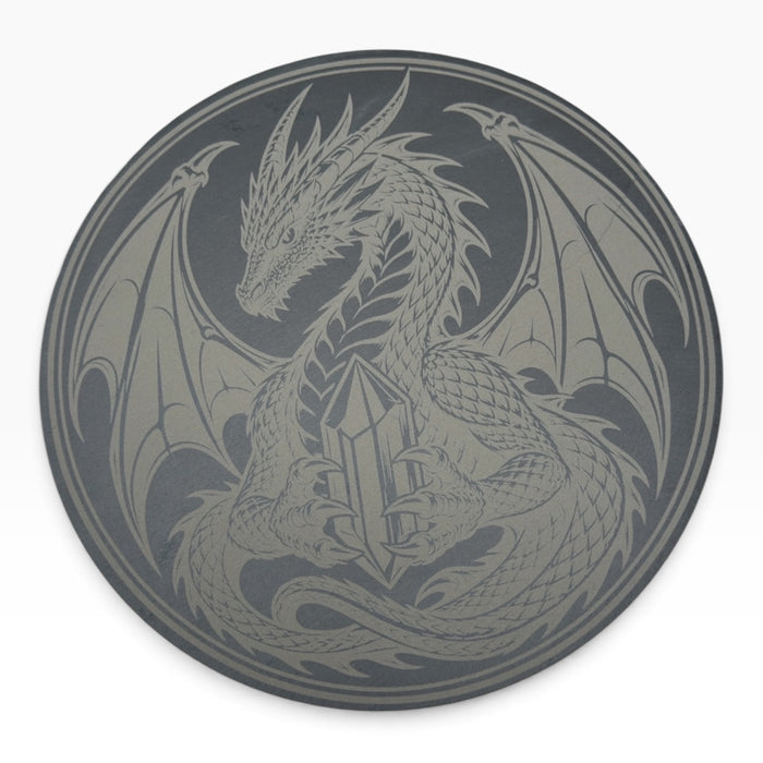 Etched Dragon Crystal Grid Board