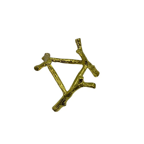 Metal Sphere Stand (Tree Branch) - Gold