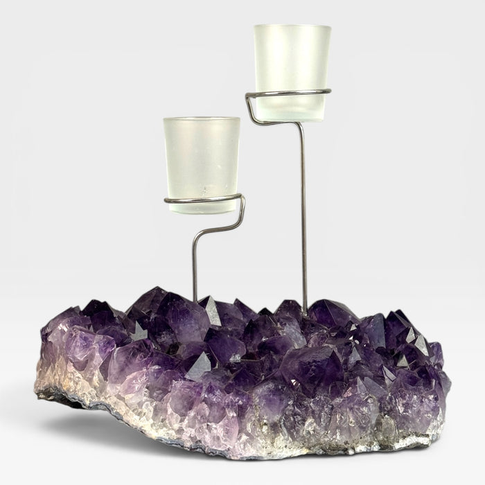 Amethyst Cluster Tealight Holder