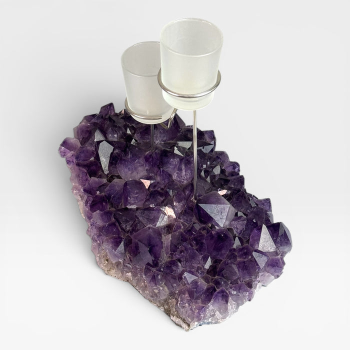 Amethyst Cluster Tealight Holder