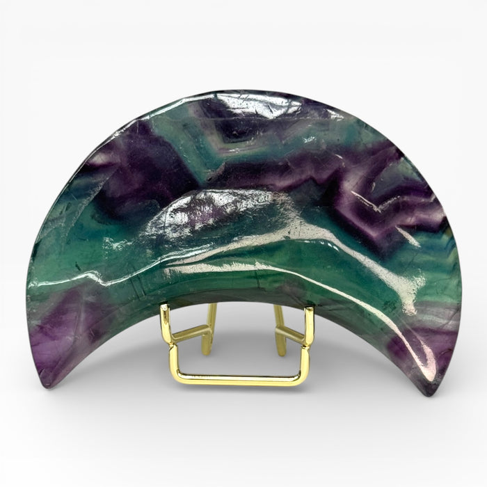 Rainbow Fluorite Moon