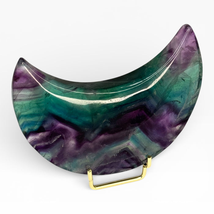 Rainbow Fluorite Moon