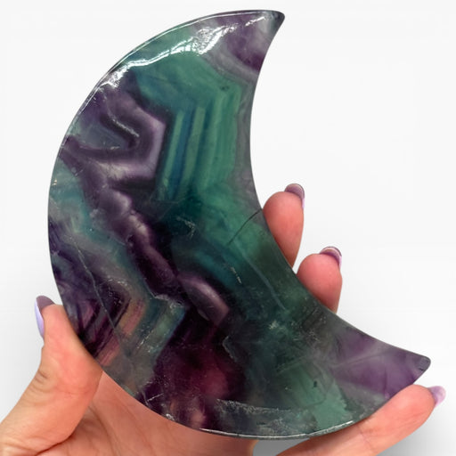Rainbow Fluorite Moon