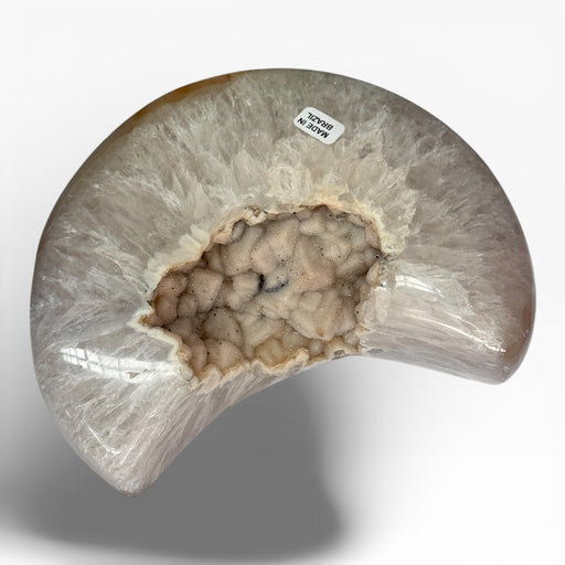 Natural Agate Druzy Moon