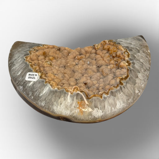 Natural Agate Druzy Moon