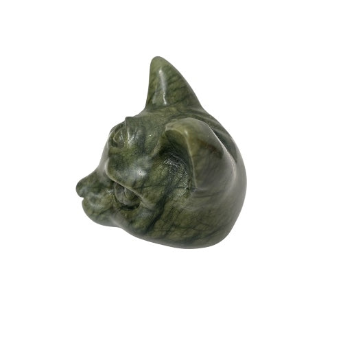 3rd Eye Chakra Jade Cat Head
